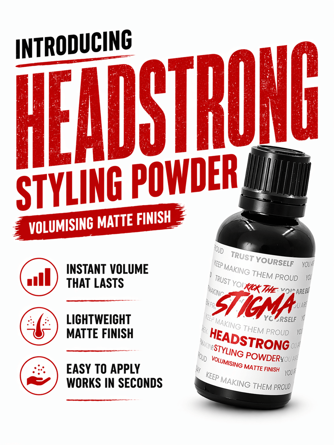 Headstrong Styling Powder - Kick The Stigma